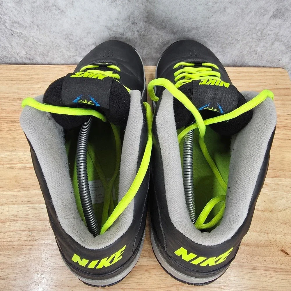 Nike Air Max Full Court 2 Black Volt Mens 12 High Top Basketball Shoes Sneakers